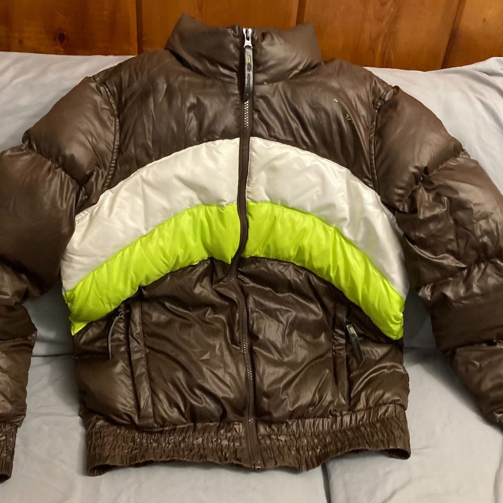 Salomon Vintage Down Jacket Size Large Retro Colors